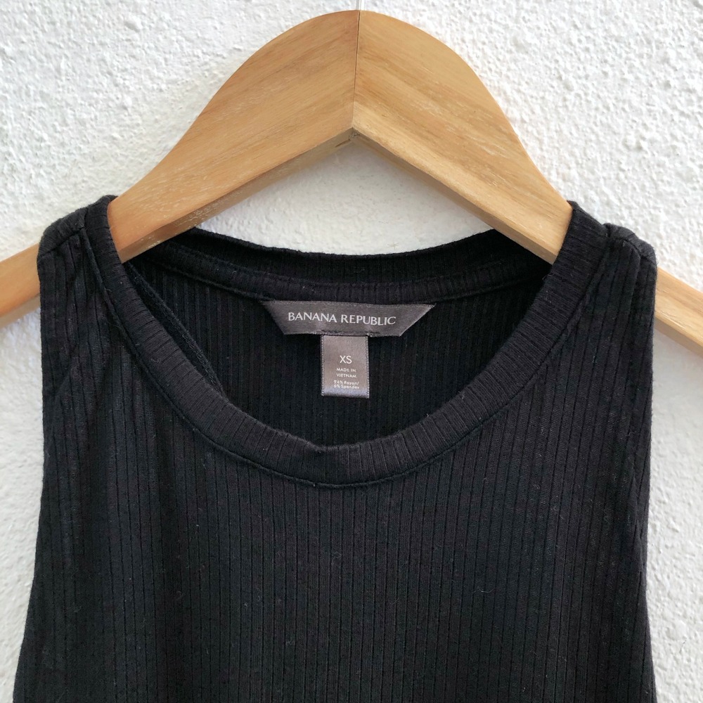 BANANA REPUBLIC Ribbed Sleeveless Bodysuit Size XS - Picture 5 of 8